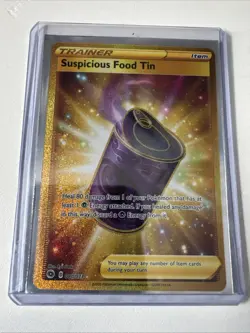 Suspicious Food Tin (Secret) 80/73 Champions Path Holo Gold Foil Pokemon - Image 1