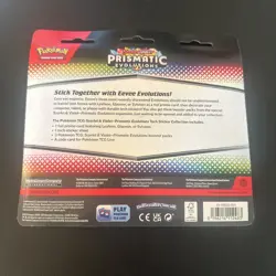 PRISMATIC EVOLUTIONS TECH STICKER COLLECTION LEAFEON POKEMON TCG BLISTER PACK - Image 2