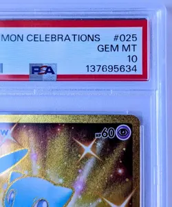 Pokemon Celebrations Mew 025 25th Anniversary FA PSA 10 - Image 4