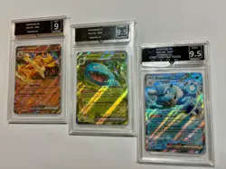 Pokemon 151 Charizard Venusaur Blastoise Graded Slabs 9.5 - EX - English - Image 1