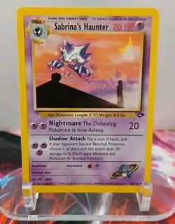Sabrina's Haunter 55/132 Gym Challenge Regular Pokemon Vintage NEAR MINT - Image 1