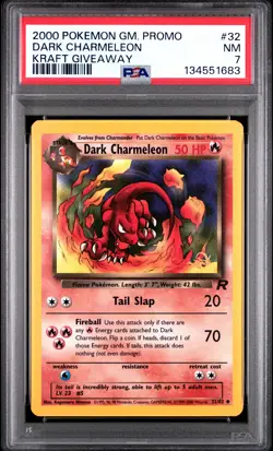 Dark Charmeleon Kraft Giveaway PSA 7 2000 Pokemon Game Promo #32 - Image 1