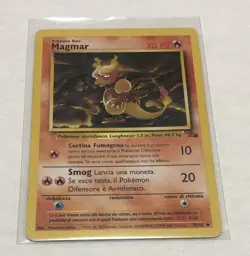 Italian Pokemon Magmar 39/62 Fossil - Image 1