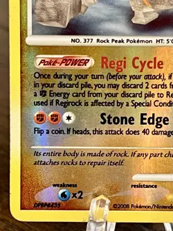 Regirock 38/146 Legends Awakened Pokemon TCG Reverse Holo LP - Image 4