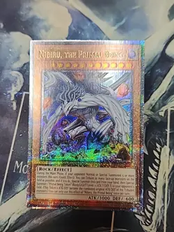 Yu-Gi-Oh! Nibiru the Primal Being RA04-EN030 Alt Art Quarter Century Secret Rare - Image 1