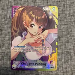 One Piece TCG Charlotte Pudding OP08-058 Alt Art Leader Two Legends NM English - Image 1