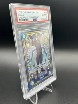 One Piece Sanji (SP) (OP06-119) A Fist of Divine Speed OP11 PSA 10 - Image 3