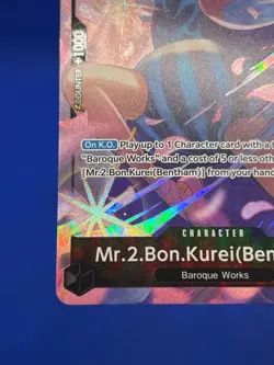 One Piece The Azure Sea’s Seven Mr 2 Bon Kurei Bentham OP14-091 Alternate Alt NM - Image 4