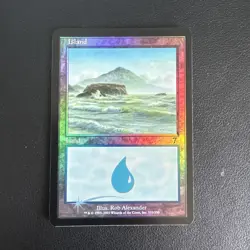 MTG Island #333 FOIL 7th Edition Common LP - Image 1