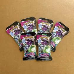 Pokemon TCG: Sword and Shield Fusion Strike Sleeved Booster Pack (10 cards) - X6 - Image 1