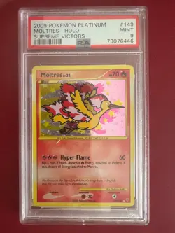 Pokemon Moltres 149/147 Supreme Victors Holo PSA 9 - Image 1