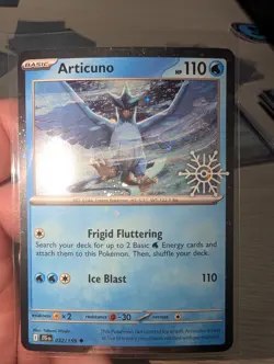 Articuno 032/159 Cosmos Holo Holiday Calendar Snowflake Stamp Pokemon NM - Image 1