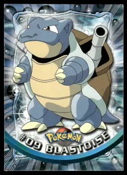 Pokemon Cards Blastoise #9 Topps Trading Cards Series 1 LP *2 - Image 1