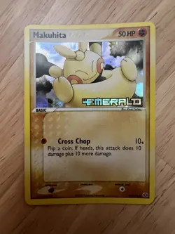 Pokemon Makuhita 54/106 ex Emerald Reverse Holo Stamped LP - Image 1