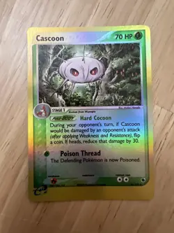 Pokemon Cascoon 26/109 EX Ruby & Sapphire Reverse Holo LP - Image 1
