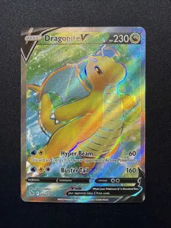 Dragonite V ⭐ 076/078 Holo Rare Ultra Pokemon GO 2022 Pokemon NM - Image 1