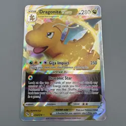 Dragonite VSTAR NM/M 050/078 Pokemon GO Ultra Rare Holo Pokemon Card - Image 1