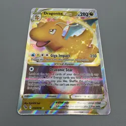 Dragonite VSTAR NM/M 050/078 Pokemon GO Ultra Rare Holo Pokemon Card - Image 3