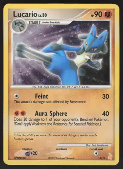 Lucario 3/11 Common Pokemon TCG DP Trainer Kit: Manaphy & Lucario MP - Image 1