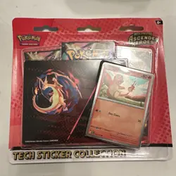 Pokemon TCG Ascended Heroes Triple Blister Booster Pack Charmander Tech Sticker - Image 1