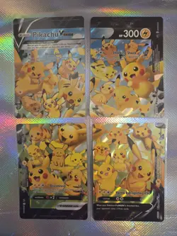 Pokemon Pikachu V-Union Complete Set Near Mint SWSH139 SWSH140 SWSH141 SWSH142 - Image 1