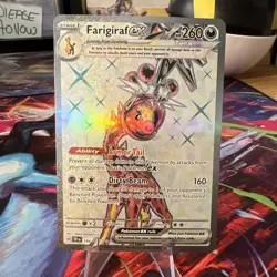 Pokemon Farigiraf ex SV05: Temporal Forces Ultra Rare Holo 260 HP 194/162 - Image 1