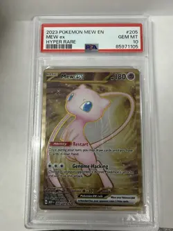 Pokemon Mew ex 180 HP Hyper Rare Sv: Scarlet & Violet 151 205/165 Holo PSA 10 - Image 2