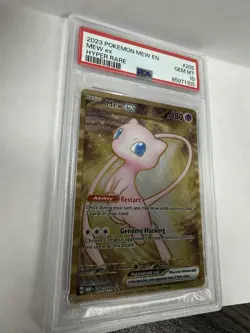 Pokemon Mew ex 180 HP Hyper Rare Sv: Scarlet & Violet 151 205/165 Holo PSA 10 - Image 3