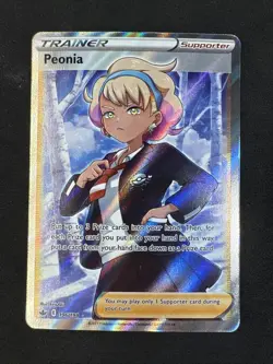 Peonia 196/198 Swsh06 Sword & Shield Chilling Reign Holo Trainer Pokemon - Image 1