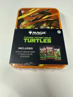 Magic The Gathering Teenage Mutant Ninja Turtles Tin 3 Boosters Michelangelo - Image 2