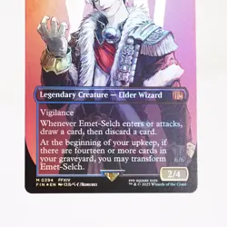 Emet-Selch, Unsundered Borderless Foil 0394 FIN Final Fantasy MTG NM - Image 3