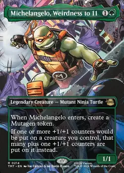 Magic: The Gathering: Michelangelo, Weirdness to 11 - TMT #214 FOIL - Image 1