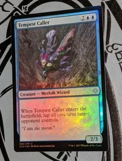 MTG *FOIL* Ixalan Uncommon TEMPEST CALLER NM - Image 1