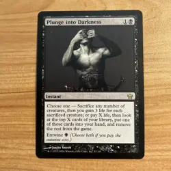 MTG / Plunge Into Darkness / Fifth Dawn / Great Condition NM - Image 1