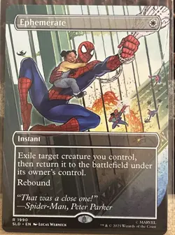 Ephemerate Secret Lair Drop Foil Spiderman Mtg Regular Non-Foil - Image 1