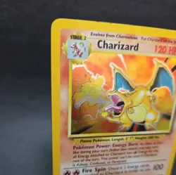 Pokemon TCG Base Set Charizard 004/102 Holo Rare 1999 Unlimited Vintage Card - Image 3