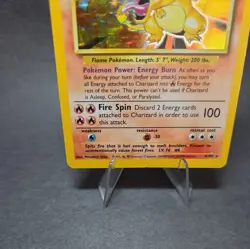 Pokemon TCG Base Set Charizard 004/102 Holo Rare 1999 Unlimited Vintage Card - Image 4