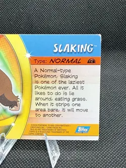 Pokemon Card - Slaking #66 - Advanced Challenge - Topps ( Holo) - Image 4