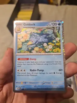 Pokemon TCG: Golduck MEP 008 Black Star Promo - Image 1