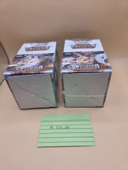Pokemon Obsidian Flammen Booster Display 2x 18 Karmesin & Purpur Sealed OVP - Image 2