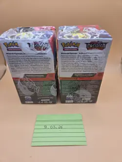 Pokemon Obsidian Flammen Booster Display 2x 18 Karmesin & Purpur Sealed OVP - Image 3