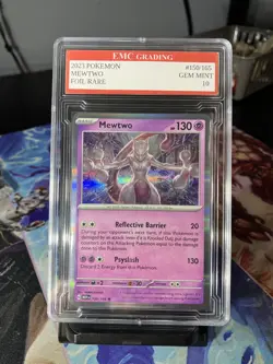 Mewtwo Holo 150/165 Scarlet & Violet Pokemon Card GRADED 10 TCG CCG - Image 2