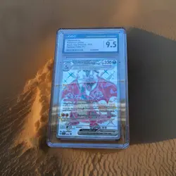 Pokemon Charizard EX 74 Scarlet & Violet Black Star Promo Full Art Holo CGC 9.5! - Image 1