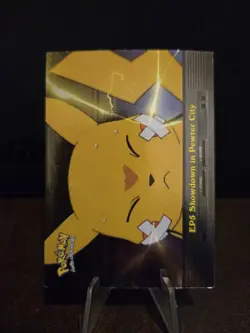 Pokemon Topps TV Animation EP5 Showdown in Pewter City Pikachu HOLO Foil 🌟 - Image 2