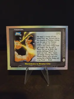 Pokemon Topps TV Animation EP5 Showdown in Pewter City Pikachu HOLO Foil 🌟 - Image 3