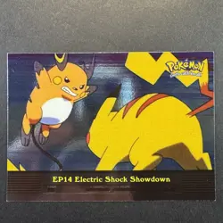 2000 Topps Pokemon Tv Animation Edition Ep14 Electric Shock Showdown Holo NM/LP+ - Image 1