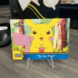 Pokemon Topps In the Pink OR5 Orange Islands Blue Label 2000 Pikachu - Image 1