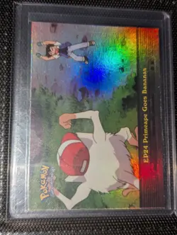 Pokemon Topps EP24 Primeape Goes Bananas Rainbow Foil LP - Image 1