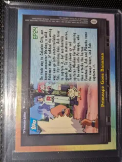 Pokemon Topps EP24 Primeape Goes Bananas Rainbow Foil LP - Image 2