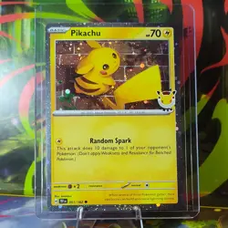 Pikachu Pokemon Day 2026 051/162 30th Anniversary Promo Pokemon TCG MINT MT - Image 3